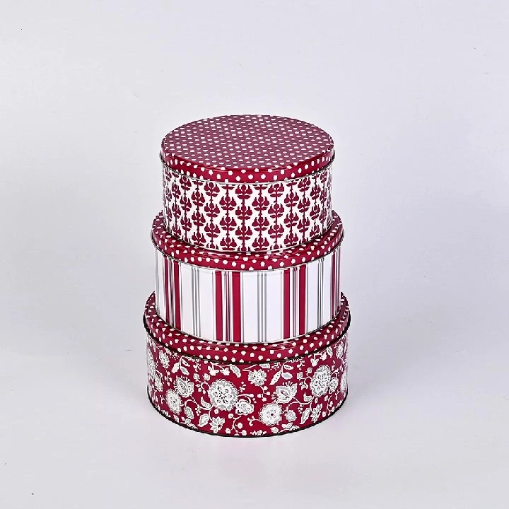 Set mit 3 runden Metalldosen – luftdichte Aufbewahrungsbehälter für die Küche, ideal für Tee, Kaffee, Zucker 1