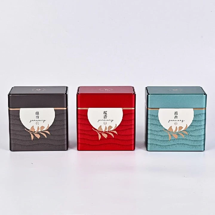 Caja de té con logotipo personalizado: lata de metal hermética para envasar té premium, ideal para regalos y venta minorista. 1