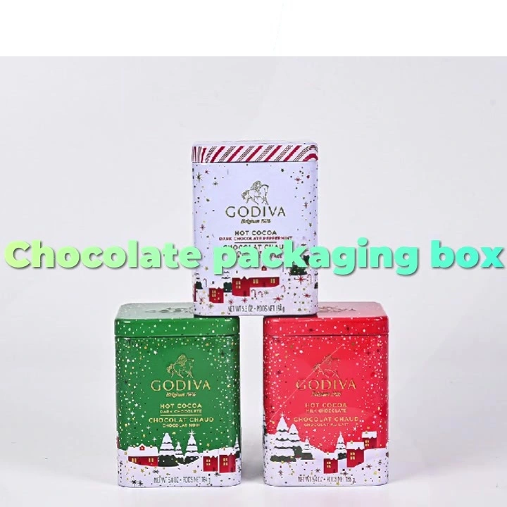 Роскошная квадратная металлическая жестяная коробка для шоколада | Контейнер для упаковки пищевых продуктов из жести с герметичной крышкой 1