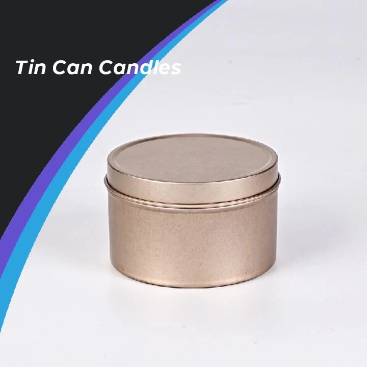 شموع معطرة مصنوعة من شمع الصويا، معبأة في علب معدنية دائرية، متوفرة بالجملة مع شعار مخصص، لتزيين المنزل 1