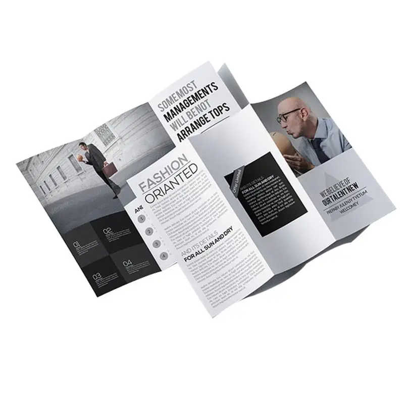 paper tri fold brochure printing services pamphlet factory online 3