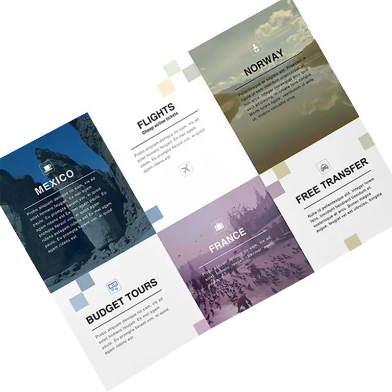 paper tri fold brochure printing services pamphlet factory online 6