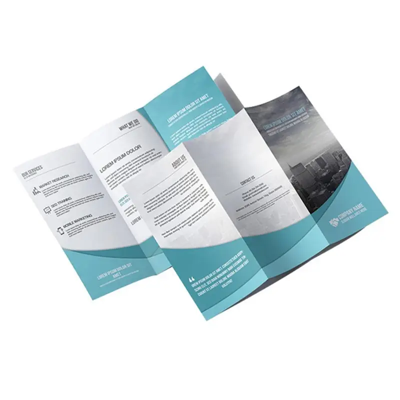 paper tri fold brochure printing services pamphlet factory online 2