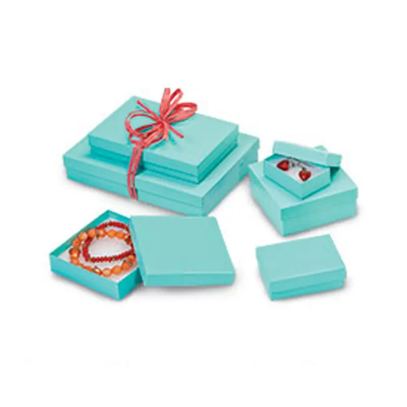 new off white jewelry box magnetic with thank you stickers for children toys 2