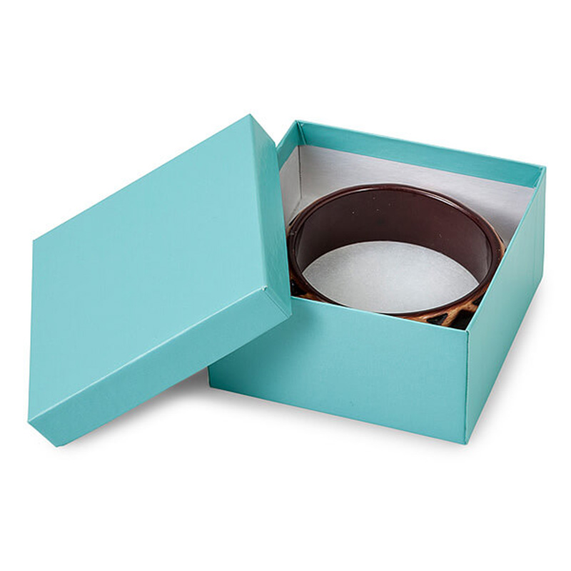 new off white jewelry box magnetic with thank you stickers for children toys 7