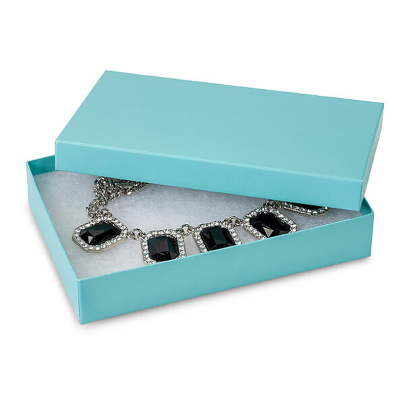 new off white jewelry box magnetic with thank you stickers for children toys 6