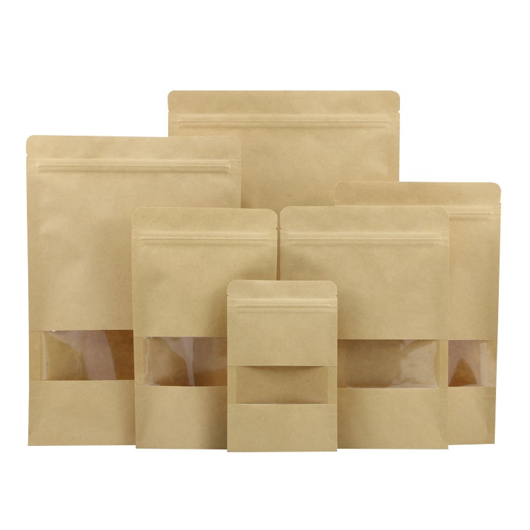 kraft small paper packets brown for gift shopping 7