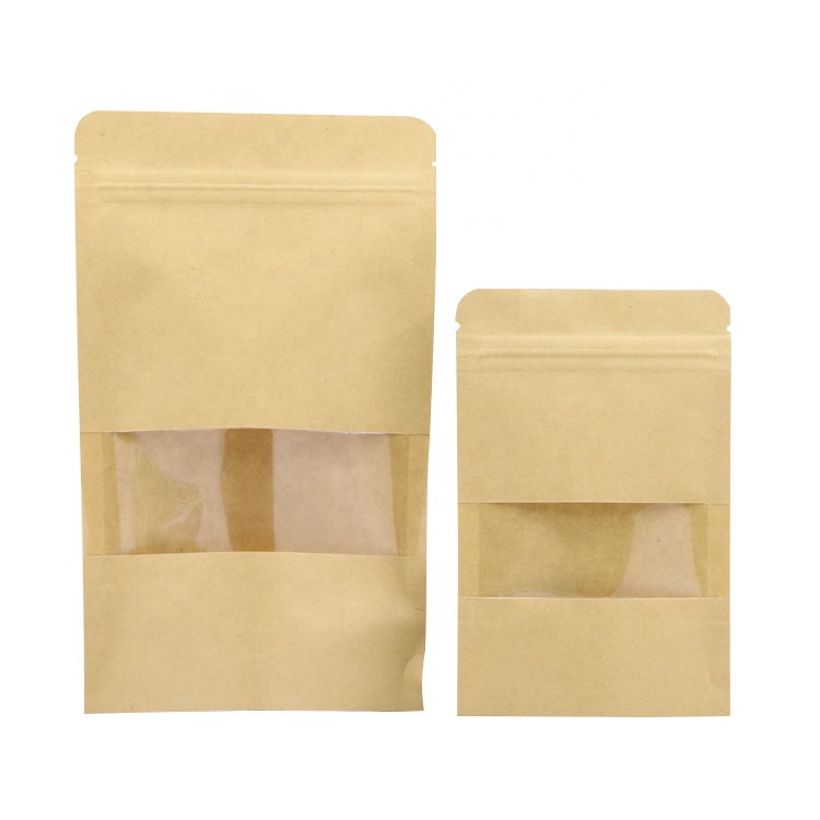 kraft small paper packets brown for gift shopping 6