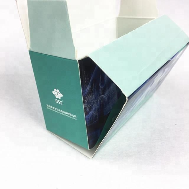 standard paper box packaging bottle online for blood glucose test strips 10