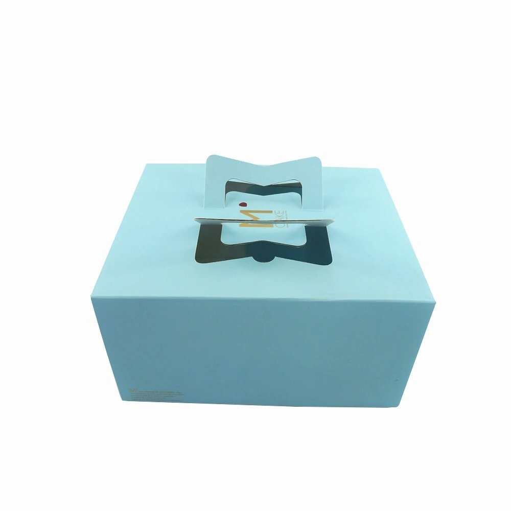 Custom Design Print  Birthday Cake Box with Plastic Window 1
