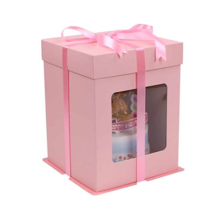 Tall Cake Box With Clear Window 2