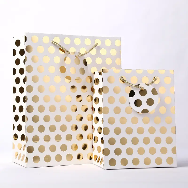 Welm waterproof brown paper gift bags food for shopping 6