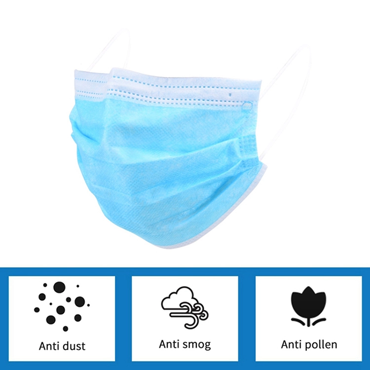 Disposable three-layer non-woven medical protective mask（Has passed the US FDA certification.） 1