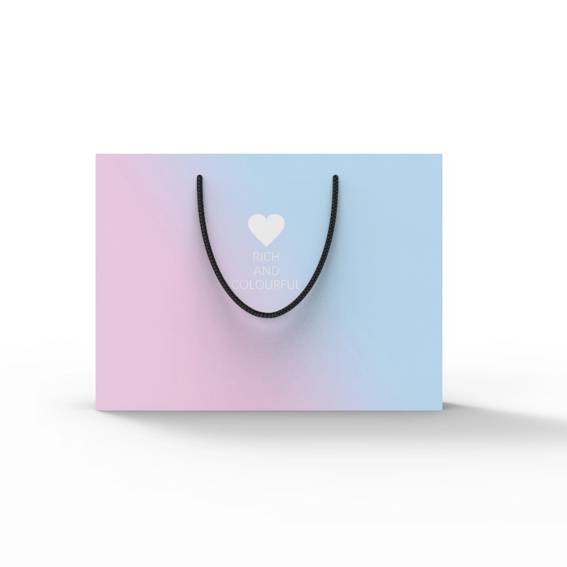 Wholesale Luxury Brand Custom Logo Printed Shopping Paper Bag 1