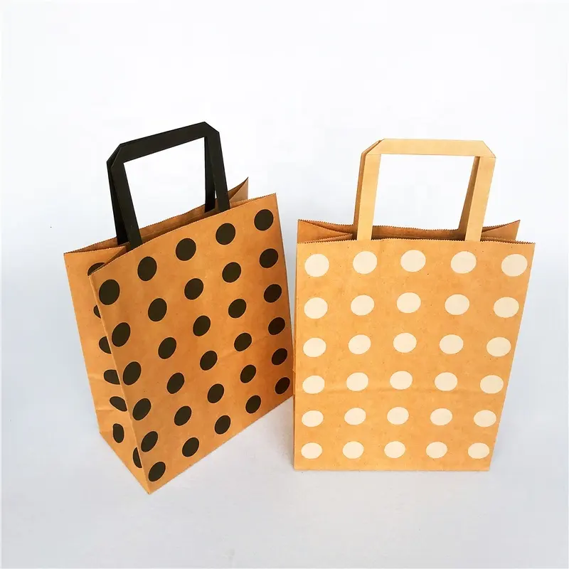 Welm shopping discount paper shopping bags with gold logo print for sale 5