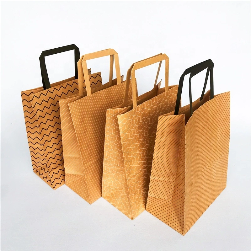 high-quality branded brown paper bags popcorn food for sale 2