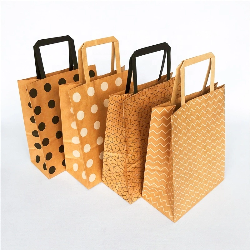 high-quality branded brown paper bags popcorn food for sale 6