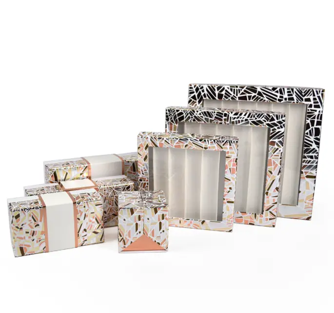 foldable box packaging recycle closure for necklace 5