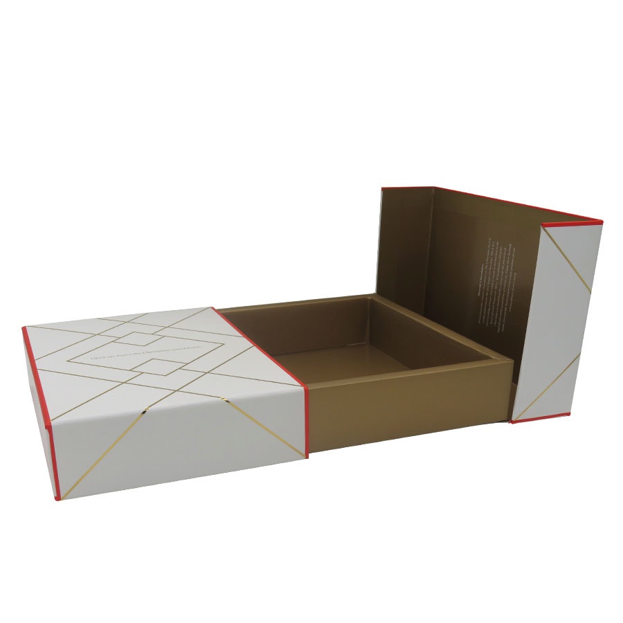 Chocolate christmas advent calendar paper gift packaging box with foil logo 3