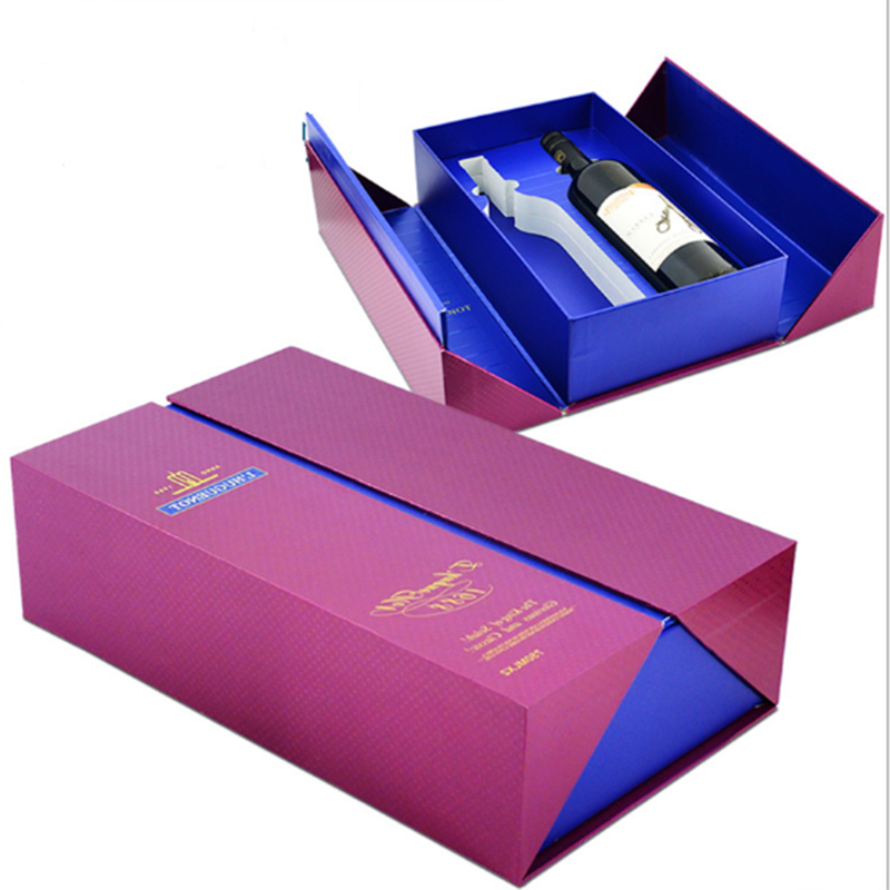 Eco-friendly Biodegradable Custom Grape Wine And Bottle Paper Boxes 1