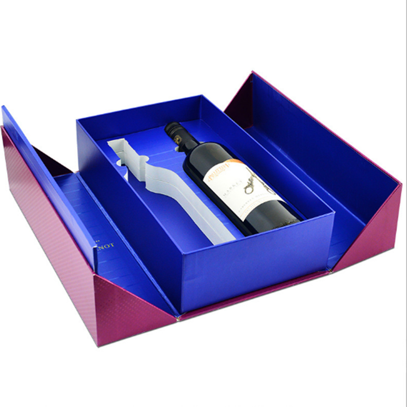 Eco-friendly Biodegradable Custom Grape Wine And Bottle Paper Boxes 3