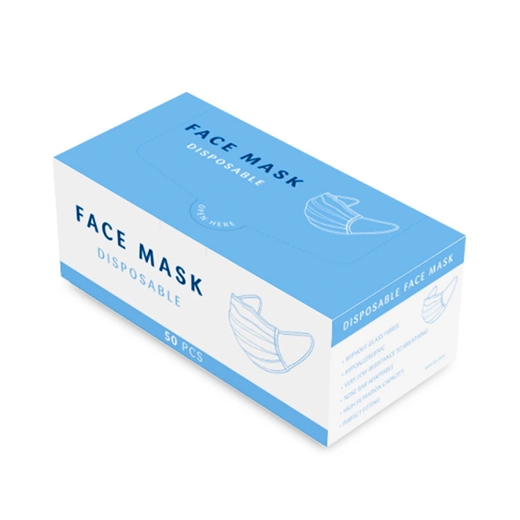 Custom Face Masks Box Disposable Medical Mask Box | Welm