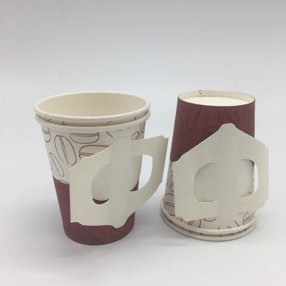 Eco friendly paper cup with handle single use 1