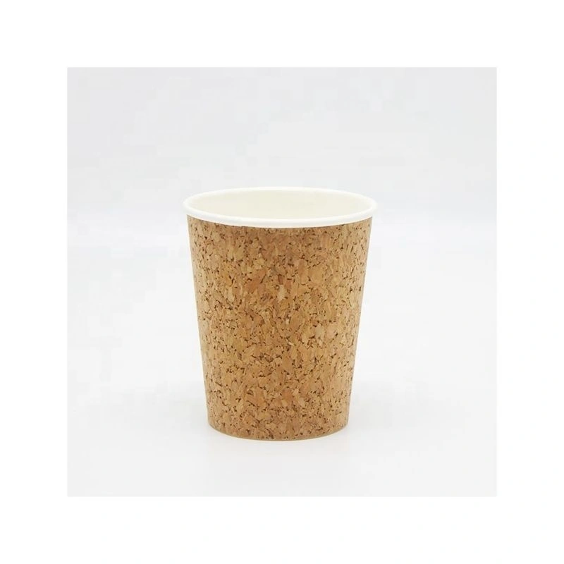 8oz 12oz 16oz 22oz 24oz Custom cork premium coffee disposable thickened cork paper cup 1