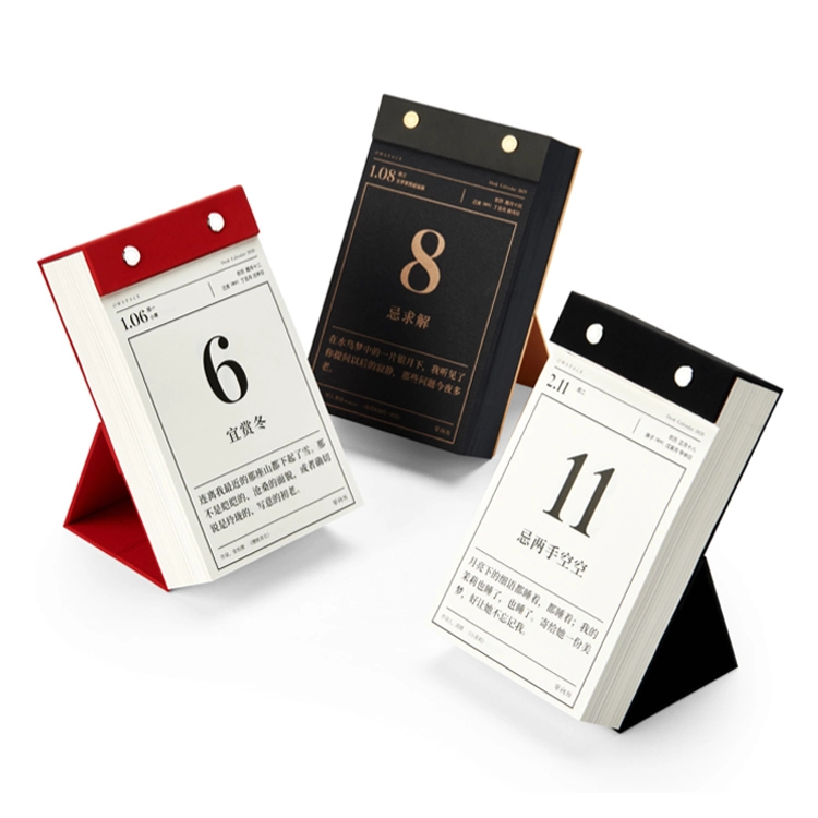 Creative Advertising 365 day calendar printing custom small desktop calendar 1