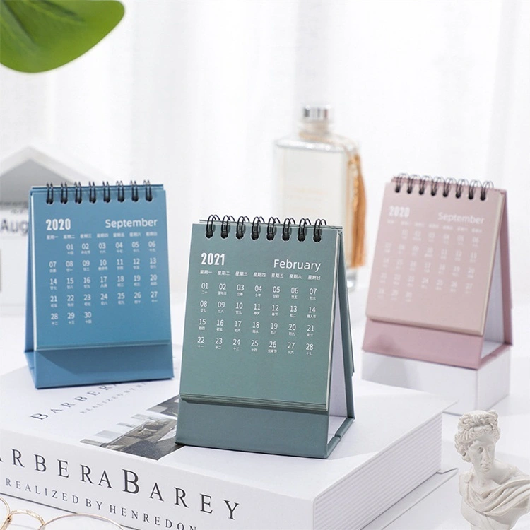 Custom Design Printing Mini Small Size Colorful  Desk Table Paper Calendar1 1