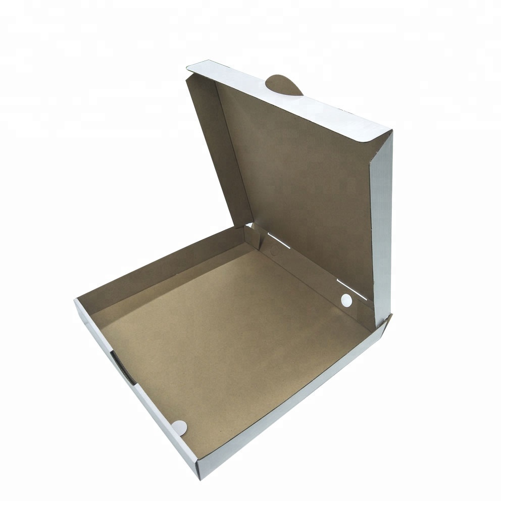 HK Food grade flute corrugated custom printed size caja para pizza design cardboard carton pizza box 5