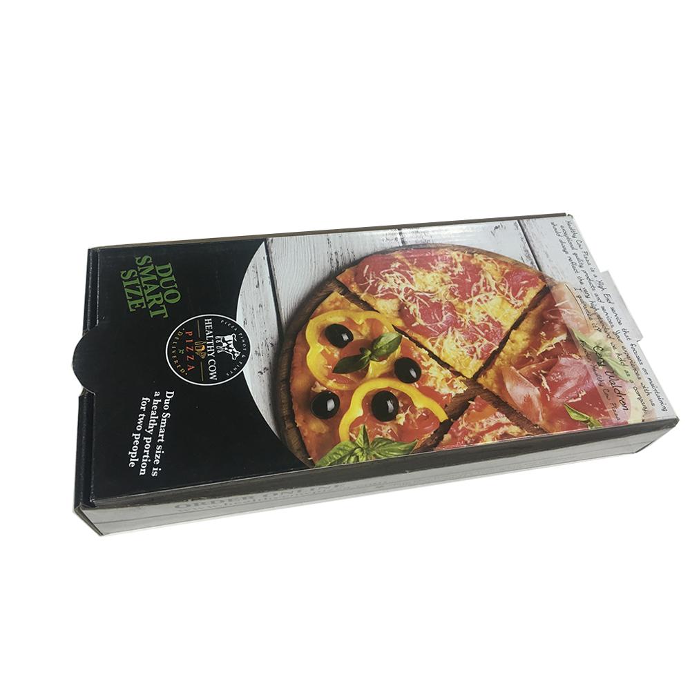 HK Food grade flute corrugated custom printed size caja para pizza design cardboard carton pizza box 7