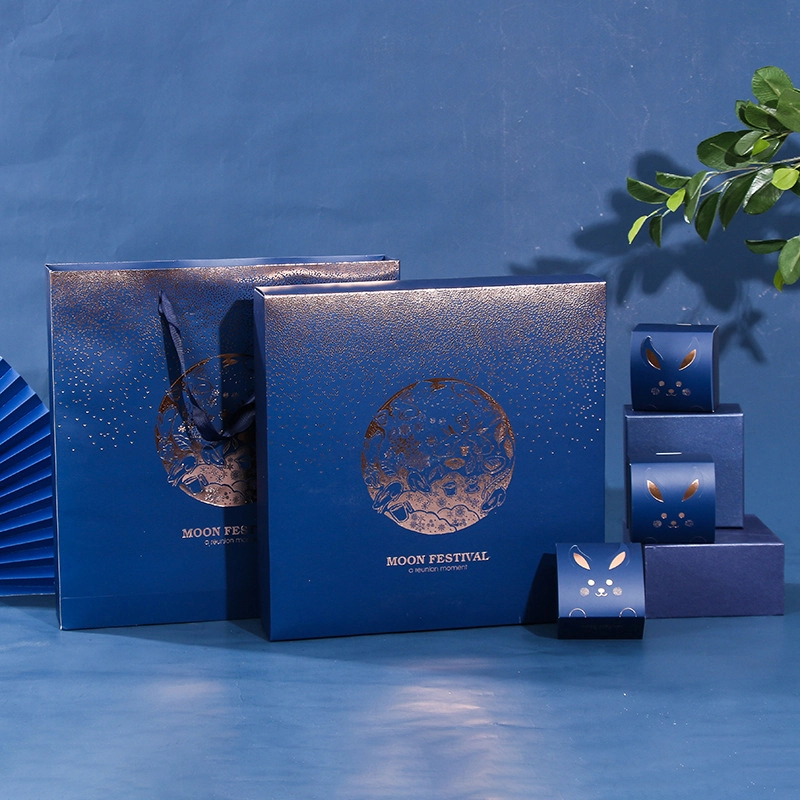Hong Kong supplier custom design luxury Mid-autumn moon cake gift packaging box with insert 1