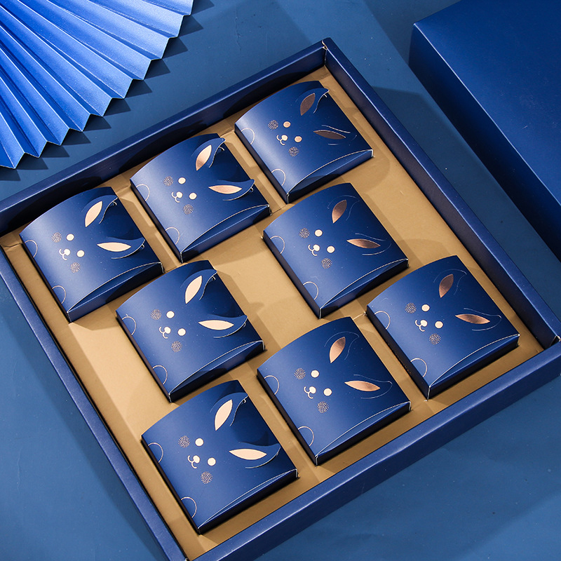 Hong Kong supplier custom design luxury Mid-autumn moon cake gift packaging box with insert 4