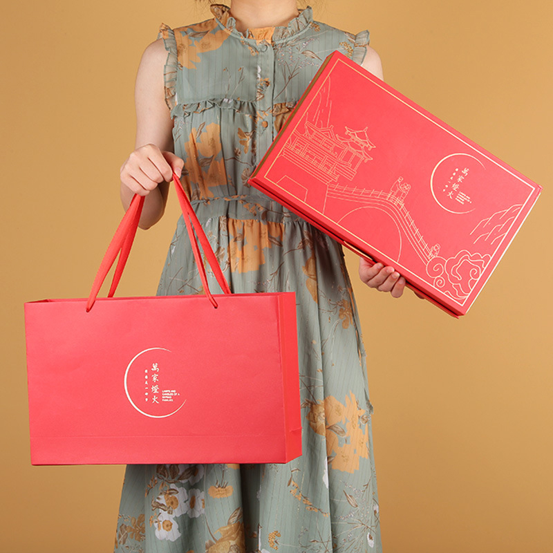 Hong Kong supplier customized high-end logo printed moon cake box 3