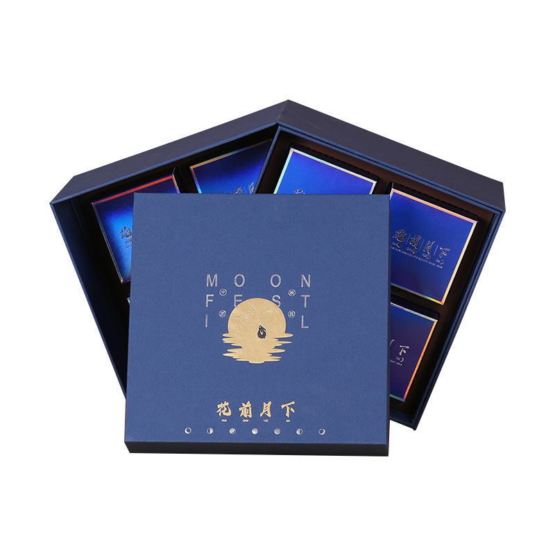 Hong Kong supplier customized high-end logo printed moon cake box 2