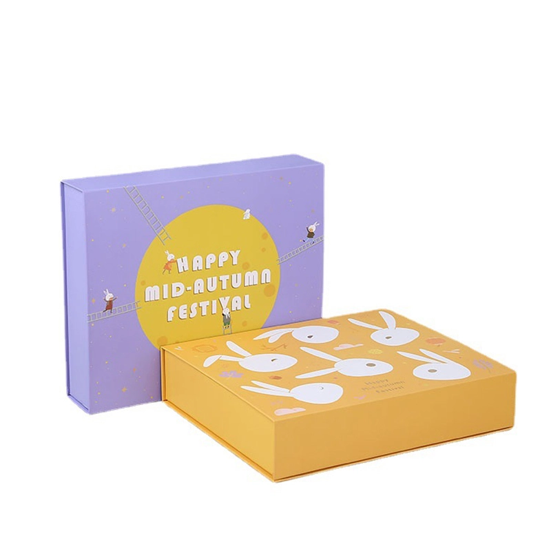 Hong Kong direct sale custom logo printing design packaging luxury moon cake box 1