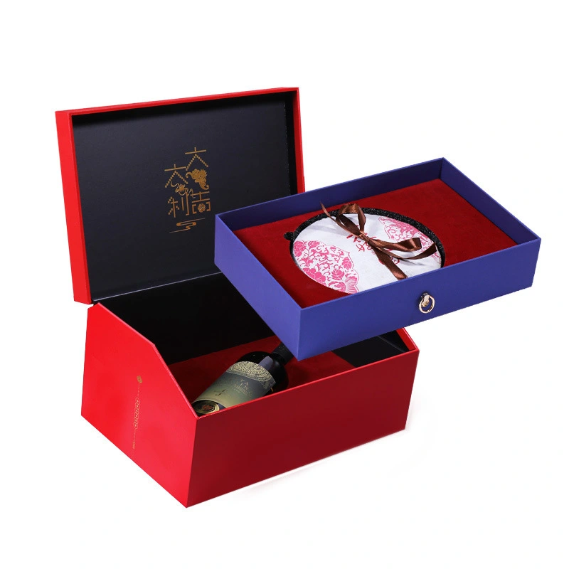Hong Kong supplier wholesale Eco Friendly Luxury New Year Gift Box Print Gift Box Chinese Happy New Year 1
