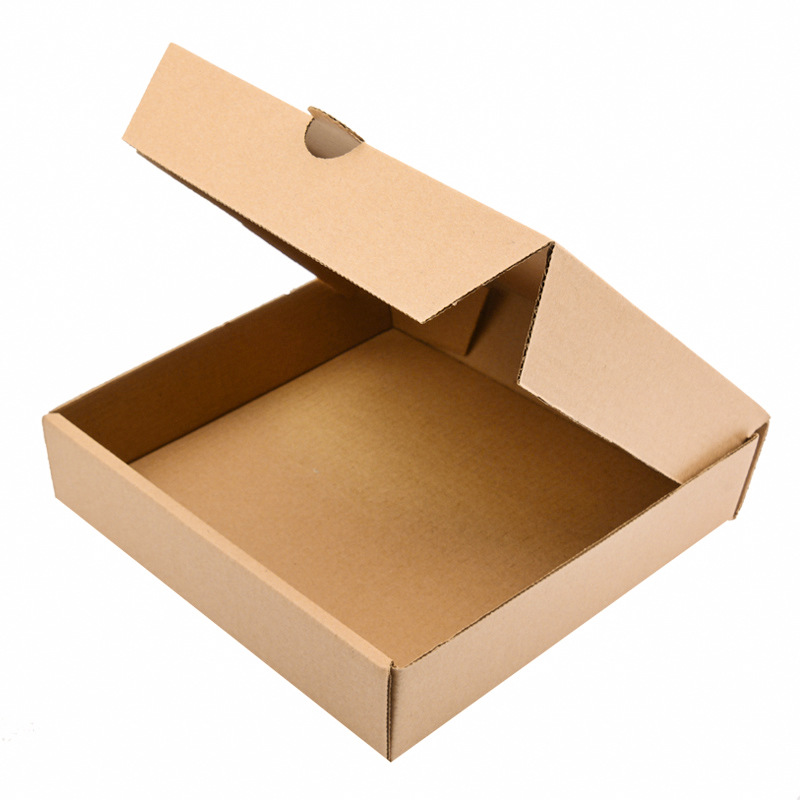 Wholesale Custom Printed Personalised All Size 9 10 11 12 14 18 Inch Corrugated Kraft Paper Fries Burger Pizza Boxes 6