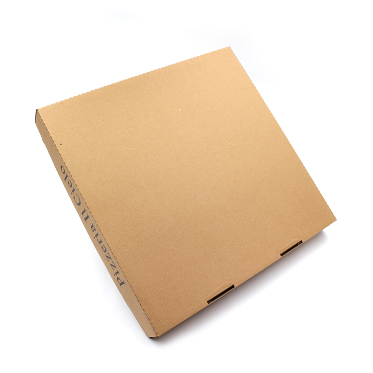 Custom Multi Specification Biodegradable Kraft Paper Takeaway Baked Pizza Box 6 7 8 9 10 12 16 inch 3