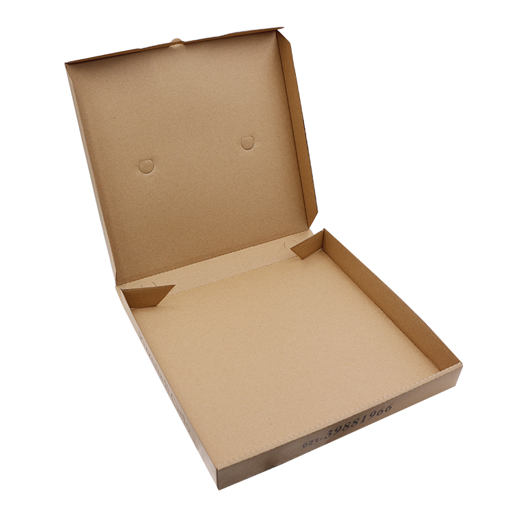 Custom Multi Specification Biodegradable Kraft Paper Takeaway Baked Pizza Box 6 7 8 9 10 12 16 inch 4