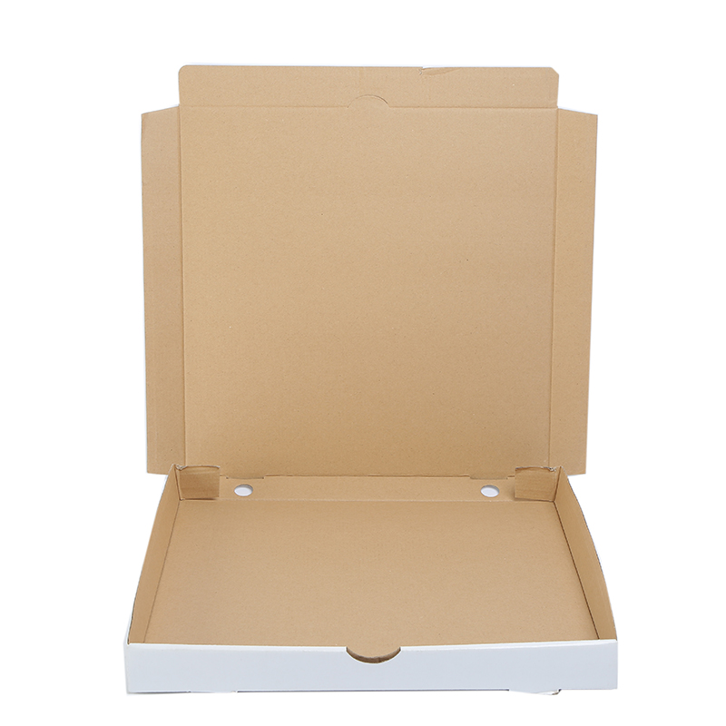 Cajas de cartón para pizza de 8, 9, 10, 11, 12, 13, 14, 16, 18 y 24 pulgadas con logotipo personalizado impreso, embalaje kraft corrugado, caja para pizza 3