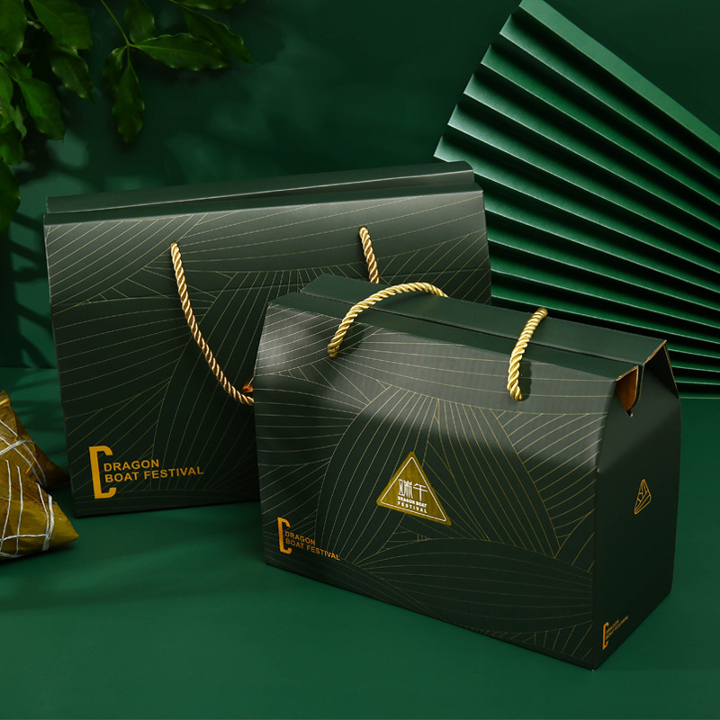 Hong Kong Custom Personalized Design Eco-friendly Environment Paper Food Packaging Dragon Boat Festival Gift Box with Logo 6