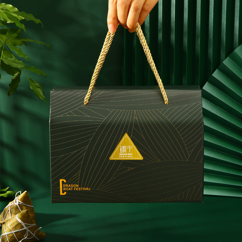 Hong Kong Custom Personalized Design Eco-friendly Environment Paper Food Packaging Dragon Boat Festival Gift Box with Logo 5