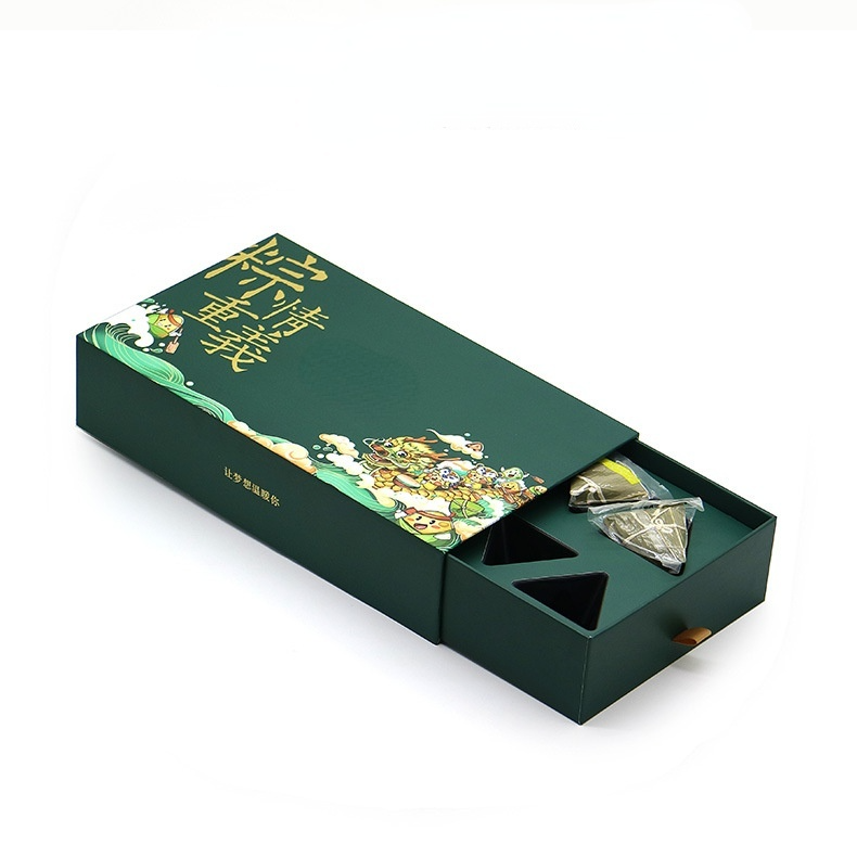 Hong Kong Custom Wholesale Recycled Raw Material cardboard Packaging Paper Dragon Boat Festival Gift Box with Design Exquisite Logo 2