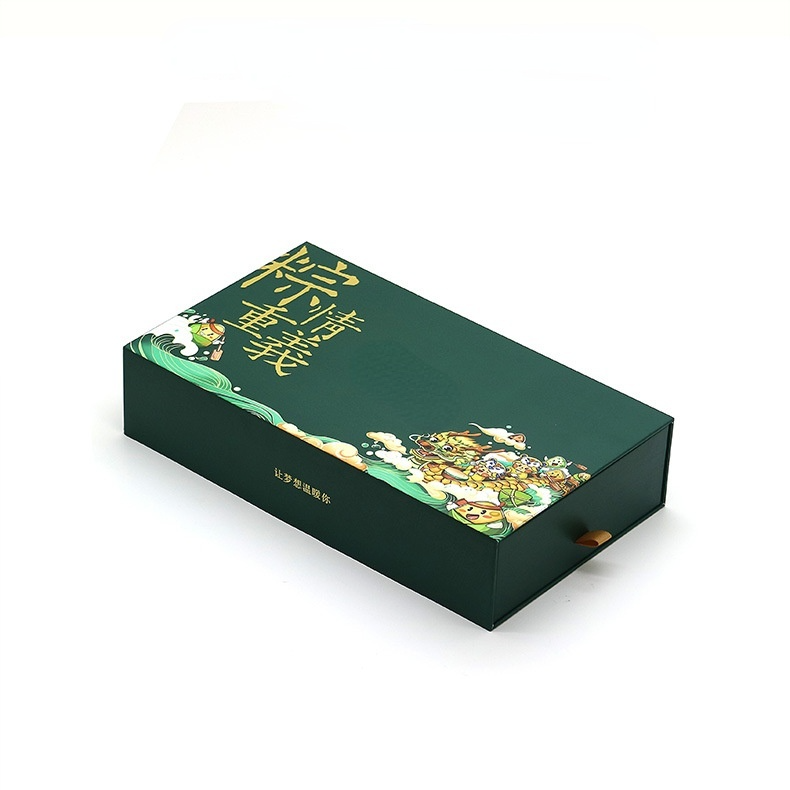 Hong Kong Custom Wholesale Recycled Raw Material cardboard Packaging Paper Dragon Boat Festival Gift Box with Design Exquisite Logo 4