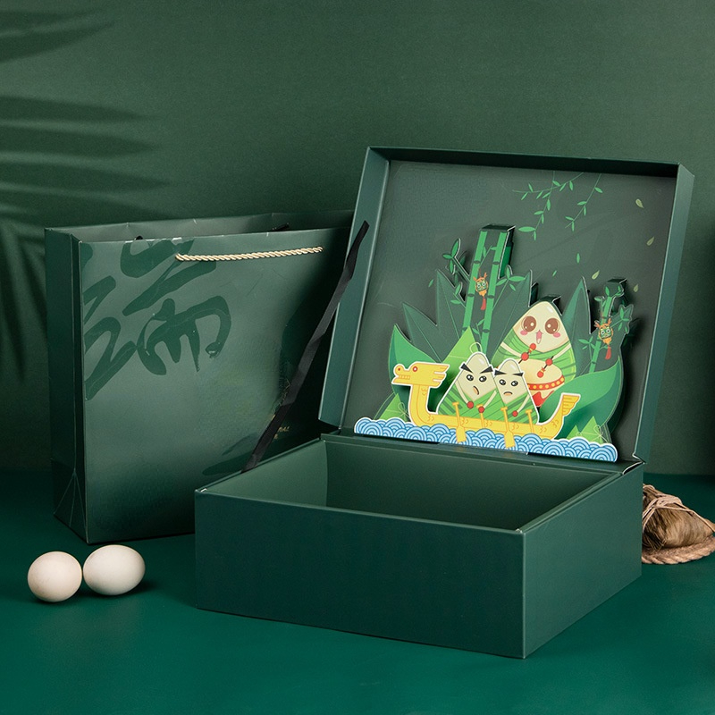 Hong Kong Custom Various Specification Eco Friendly Food Grade cardboard Paper Package Dragon Boat Festival Gift boxes 2