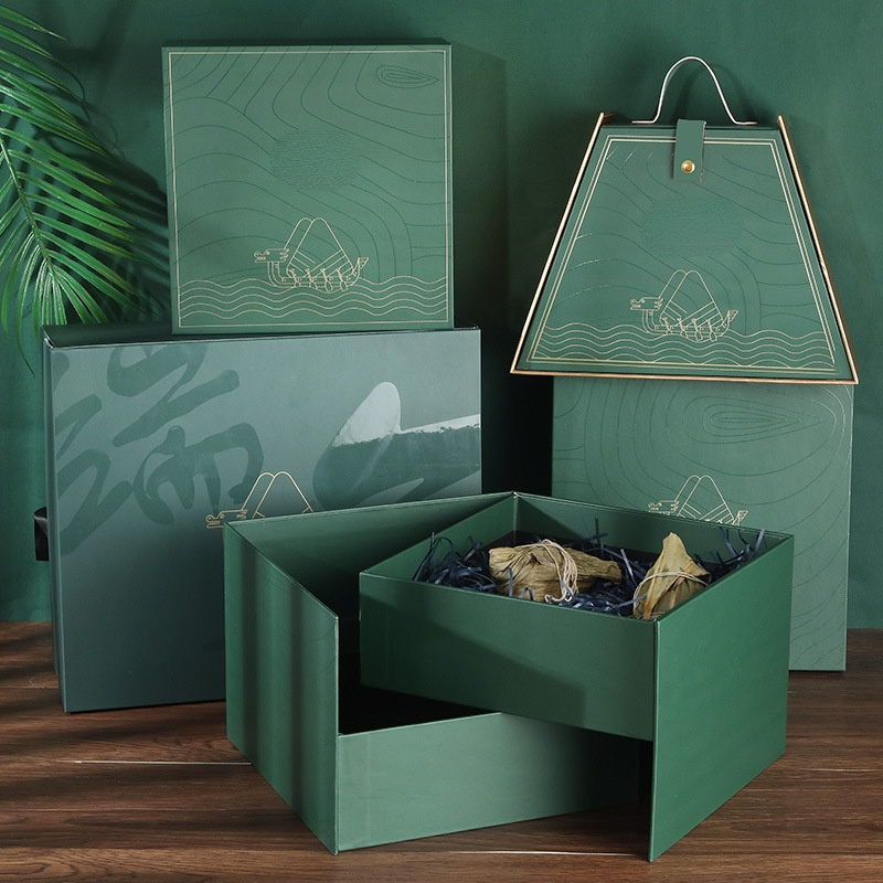 Hong Kong Custom Various Specification Eco Friendly Food Grade cardboard Paper Package Dragon Boat Festival Gift boxes 8
