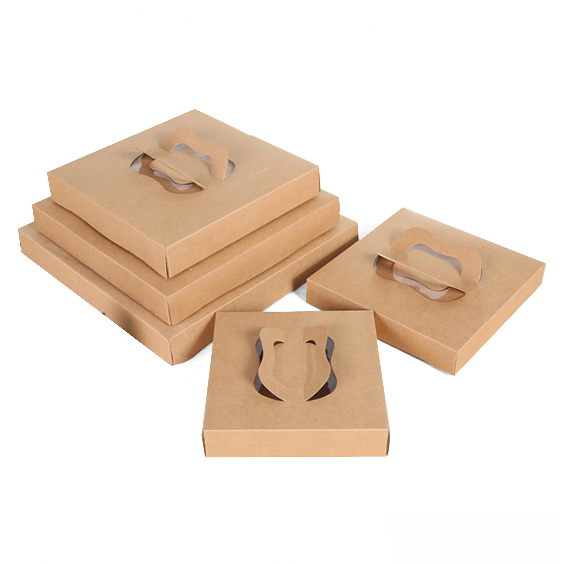Hong Kong Custom wholesale manufacturers 6 7 8 9 10 12 14 16 18 inch Food grade corrugated paper handle pizza boxes with logo 1