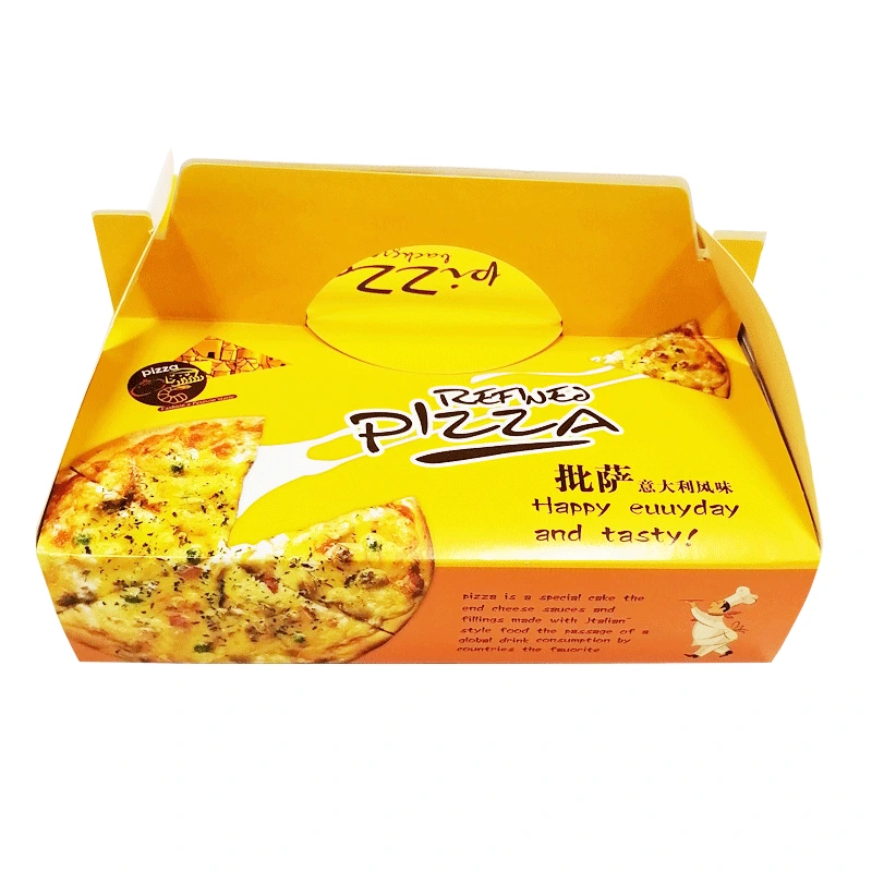 Hong Kong Custom High quality logo Printed 6 9 16 18 28 32 36 inch Corrugated Carton Paper Handle Pizza Box with different design 1